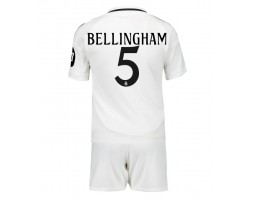 Real Madrid Jude Bellingham #5 Hemmakläder Barn 2024-25 Kortärmad (+ Korta byxor)